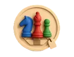 chess set icon adjusted to books circle