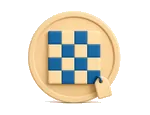 chessboard icon 3d 150x115 centered web optimized transparent