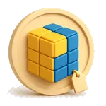 puzzle cube icon 3d 150x150 centered web optimized transparent