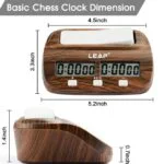 Digitalna Šahovska ura LEAP WOODEN LOOK – slika 3