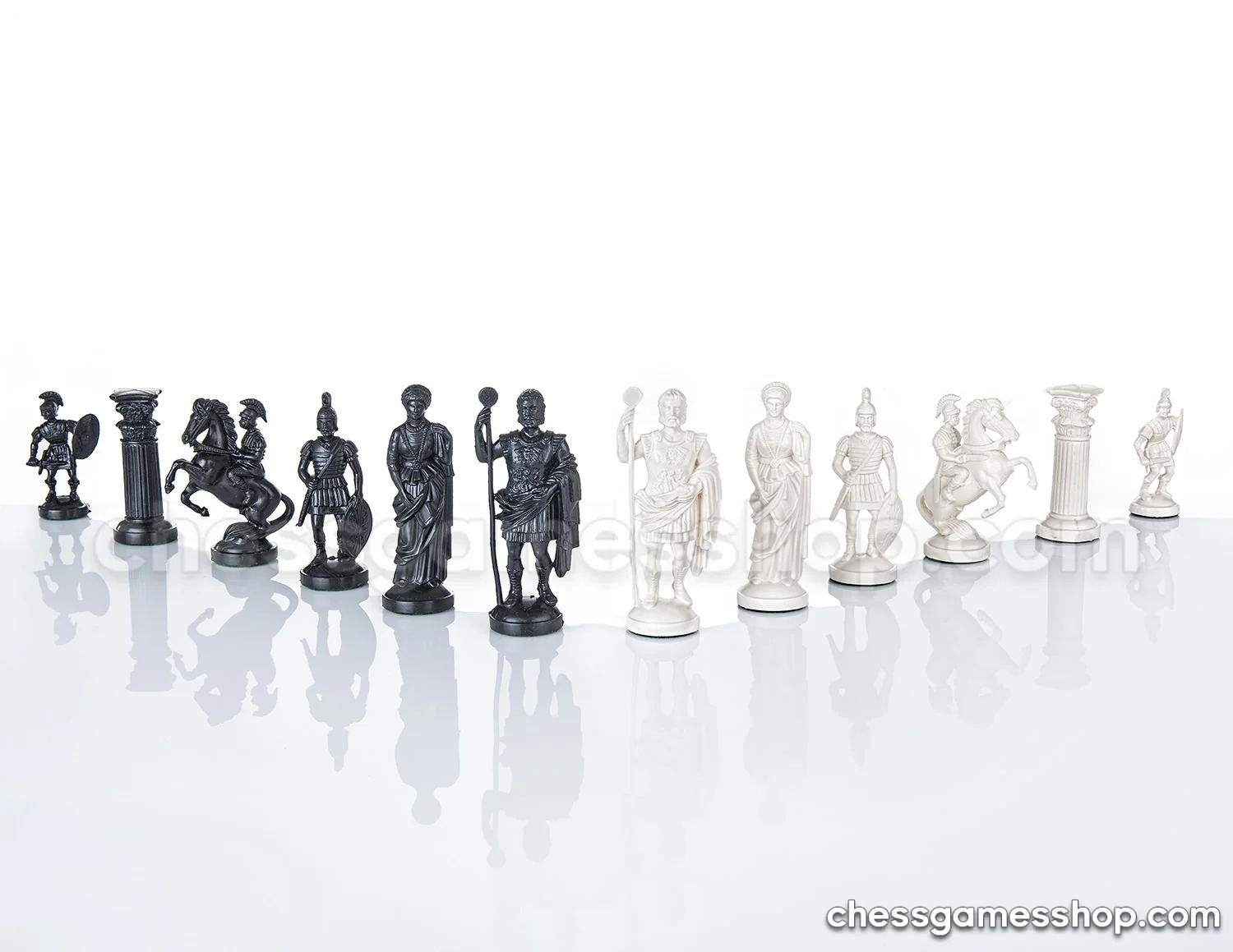 plastične Šahovske figure roman cream