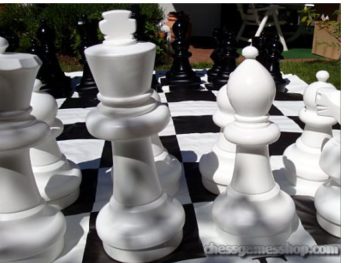 orjaške šahovske figure | vrtni šah