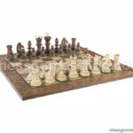 Šahovski komplet embassy oak burl