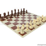 figure: visokokvalitetne plastične šahovske figure dubrovnik zagreb. obtežene in podložene. te figure imajo bogato zgodovino, ki sega v leto 1950, ko je bila v dubrovniku šahovska olimpijada. glavna značilno teg figur je, da so bile oblikovane brez vreskih simbolov. bobby fischer je večkrat poudaril, da so dubrovnik figure njegove najljubše. dimenzije: (višina | premer podlage) kralj: 8,2 cm | 3,6 cm dama: 7,7 cm | 3,6 cm top: 5,1 cm | 3,4 cm lovec: 7,1 cm | 3,4 cm skakč: 6,1 cm | 3,4 cm kmet: 4,7 cm | 3,2 cm Šahovnica: material: pvc, platno barva: Črna in bela dimenzije polja: 5,0 x 5,0 cm dimenzije šahovnice: 44 x 44 cm pralna površina opozorilo! ni primerno za otroke pod tretjim letom starosti.