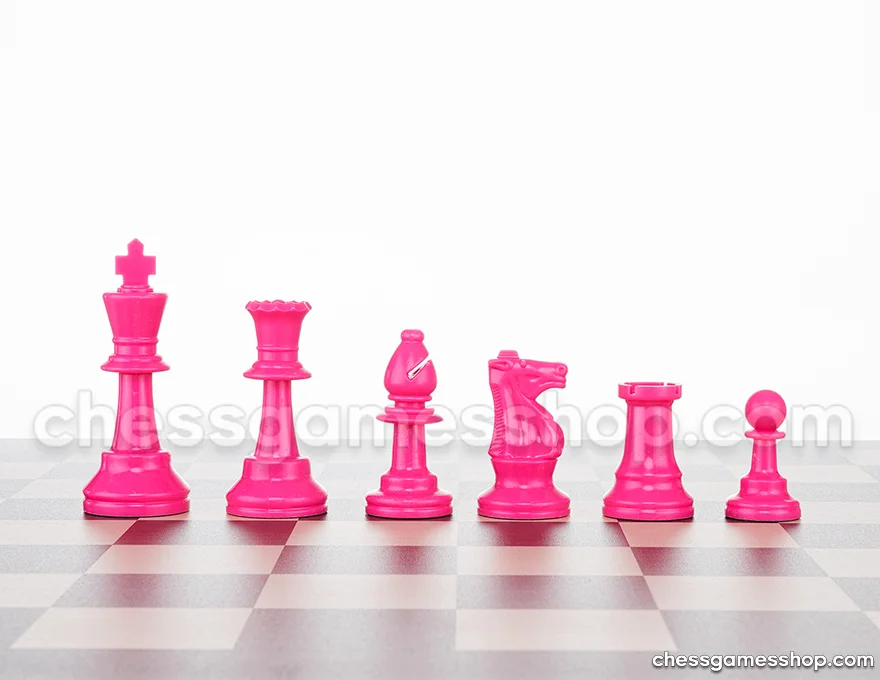 Schachfiguren aus Kunststoff STAUNTON COLOR