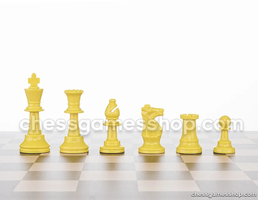 Schachfiguren aus Kunststoff STAUNTON COLOR