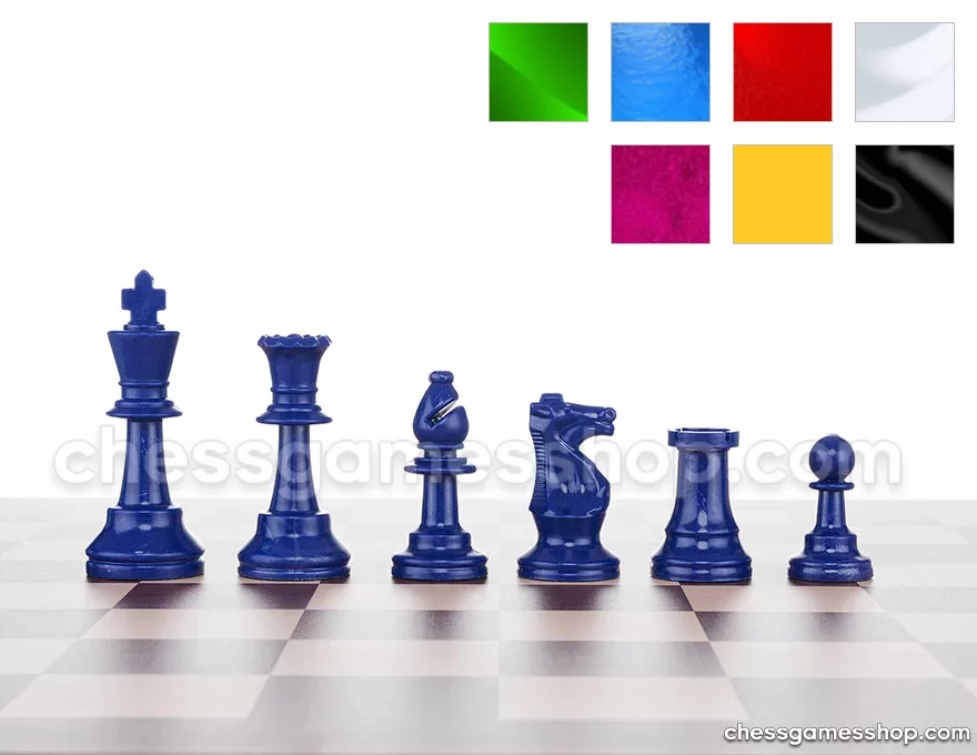 Schachfiguren aus Kunststoff STAUNTON COLOR