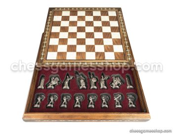 antična šahovska garnitura collective archers