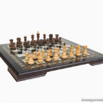 Chess set DUBROVNIK ROYAL BLACK