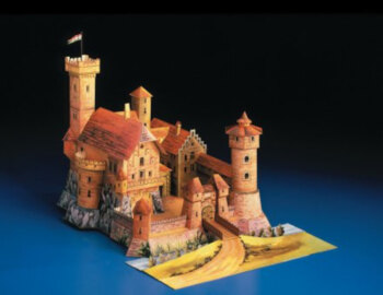 kartonska 3d sestavljanka romanticni grad