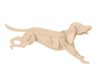 lesena 3d sestavljanka pes