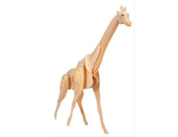 lesena 3d sestavljanka zirafa