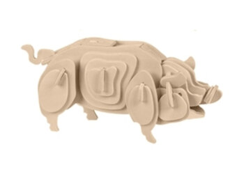 lesena 3d sestavljanka pujs