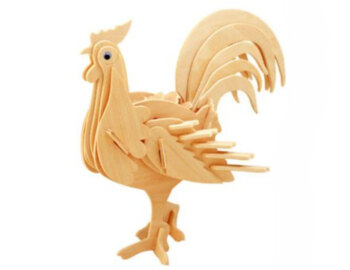 lesena 3d sestavljanka petelin