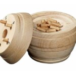 Board game BARREL WITH HOLES