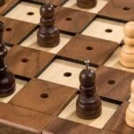 Jeu d'échecs pliable pour les aveugles et les malvoyants