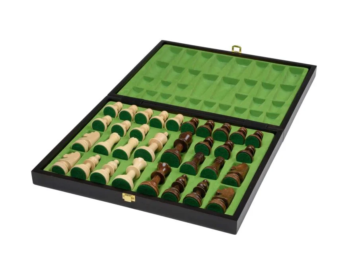 lesene šahovske figure valencia in box